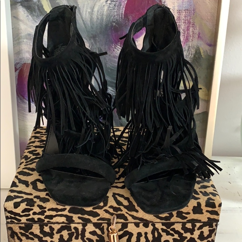 Steve Madden Fringe heeled sandals